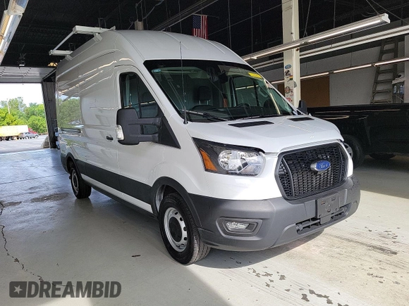 2023 Ford Transit Cargo with VIN 1FTBR1X86PKB99022, listed as a IAAI auction lot 42841650 with 14,234 mi miles and . Bid and sale history available at DreamBid. Image 19.