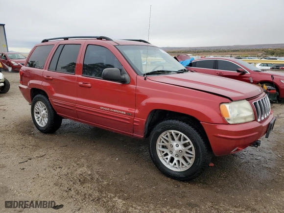 2003 Jeep Grand Cherokee Limited with VIN 1J4GW58N63C598392, listed as a Copart auction lot 79246834 with 163,072 mi miles and Salvage Title. Bid and sale history available at carsss.com. Image 4.