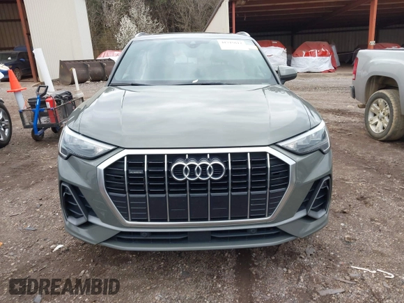 2020 Audi Q3 S line Premium with VIN WA1DECF34L1046543, listed as a IAAI auction lot 41715612 with 71,816 mi miles. Bid and sale history available at carsss.com. Image 12.