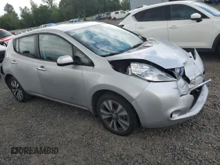 2013 Nissan LEAF SL with VIN 1N4AZ0CP1DC408021, listed as a Copart auction lot 58260915 with 111,310 mi miles and Salvage title. Bid and sale history available at DreamBid. Image 4.