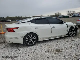 2017 Nissan Maxima Platinum with VIN 1N4AA6AP6HC381708, listed as a Copart auction lot 52283805 with 55,683 mi miles and Salvage Title. Bid and sale history available at carsss.com. Image 3.