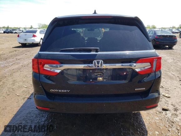 2019 Honda Odyssey Touring with VIN 5FNRL6H83KB019884, listed as a Copart auction lot 53402344 with 42,140 mi miles and Salvage Title. Bid and sale history available at carsss.com. Image 6.
