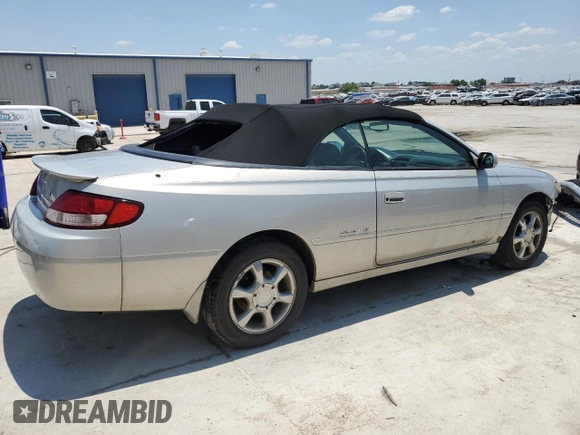 2001 Toyota Solara SE with VIN 2T1FF22P91C444919, listed as a Copart auction lot 62947124 with 194,552 mi miles and Salvage Title. Bid and sale history available at DreamBid. Image 3.