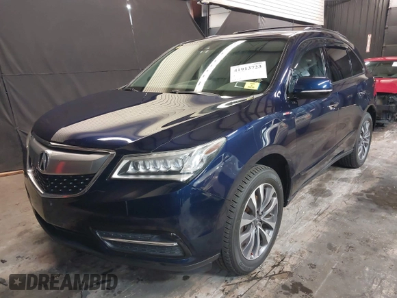 2016 Acura MDX w/Tech with VIN 5FRYD4H42GB037938, listed as a IAAI auction lot 41913723 with 109,547 mi miles. Bid and sale history available at carsss.com. Image 19.