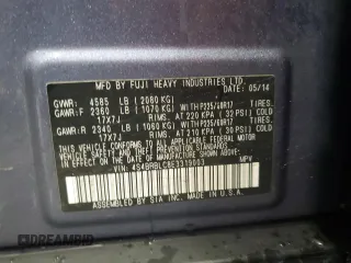 2014 Subaru Outback Limited with VIN 4S4BRBLC8E3319003, listed as a Copart auction lot 50806995 with 146,612 mi miles and Salvage Title. Bid and sale history available at DreamBid. Image 15.