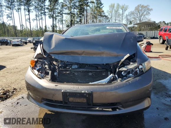 2012 Honda Civic LX with VIN 19XFB2F53CE081719, listed as a Copart auction lot 50922075 with Not Provided miles and Salvage Title. Bid and sale history available at DreamBid. Image 5.