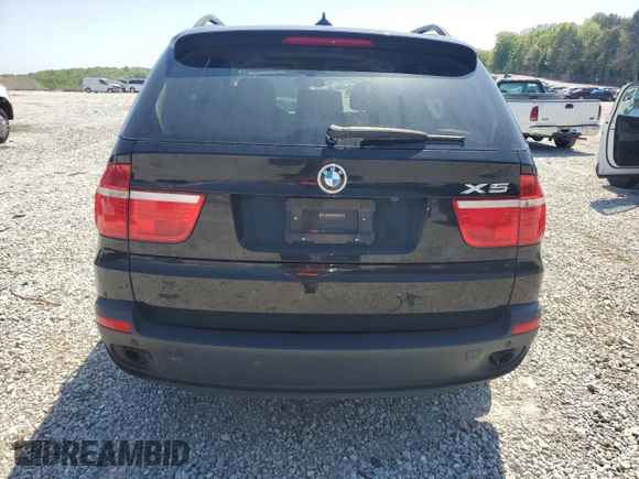 2008 BMW X5 3.0si with VIN 5UXFE43538L036834, listed as a Copart auction lot 52575925 with 203,054 mi miles and Clean Title. Bid and sale history available at carsss.com. Image 6.