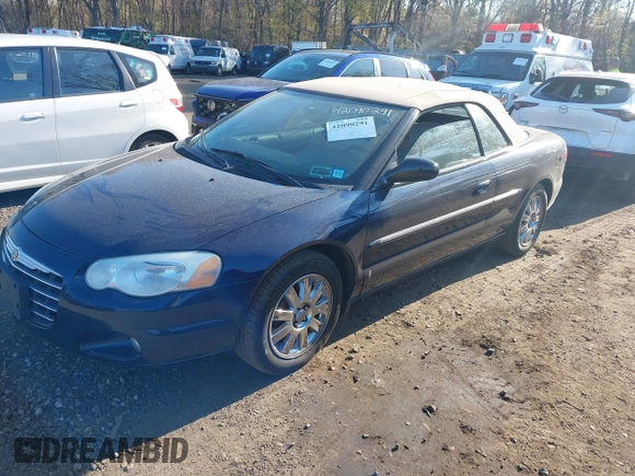 2005 Chrysler Sebring Limited with VIN 1C3EL65R15N638313, listed as a IAAI auction lot 42090291 with 80,105 mi miles and . Bid and sale history available at DreamBid. Image 2.