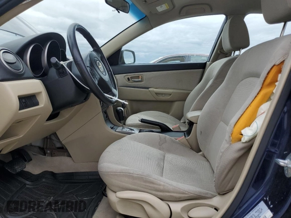 2009 Mazda 3 i Touring Value with VIN JM1BK32GX91253266, listed as a Copart auction lot 54777335 with 177,247 mi miles and Salvage Title. Bid and sale history available at DreamBid. Image 7.