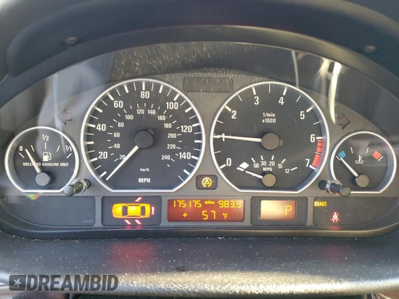 2003 BMW 3 Series 330i with VIN WBAEV53423KM27012, listed as a Copart auction lot 85147144 with 175,175 mi miles and Salvage Title. Bid and sale history available at carsss.com. Image 9.