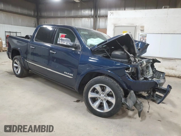 2020 Ram 1500 Limited with VIN 1C6SRFHT3LN147234, listed as a Copart auction lot 53743285 with Not provided miles and Salvage title. Bid and sale history available at DreamBid. Image 4.