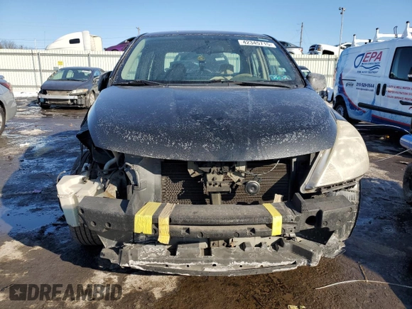 2009 Nissan Versa 1.8 S with VIN 3N1BC11E59L403040, listed as a Copart auction lot 42345715 with 193,671 mi miles and Salvage Title. Bid and sale history available at carsss.com. Image 5.