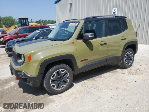 2015 Jeep Renegade Trailhawk with VIN ZACCJBCT7FPB90670, listed as a Copart auction lot 59345965 with 150,533 mi miles and Clean title. Bid and sale history available at DreamBid. Image 1.