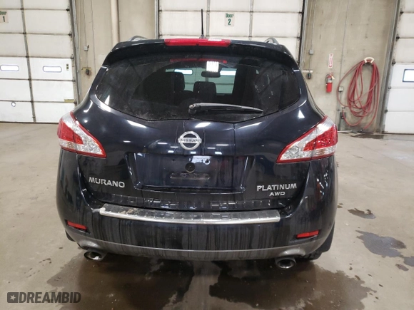 2013 Nissan Murano LE with VIN JN8AZ1MW7DW312578, listed as a Copart auction lot 82240604 with 158,674 mi miles and Salvage Title. Bid and sale history available at carsss.com. Image 6.