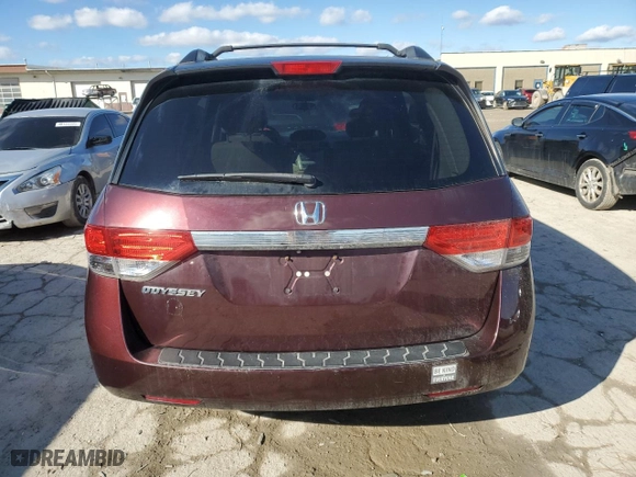 2014 Honda Odyssey LX with VIN 5FNRL5H26EB043624, listed as a Copart auction lot 47410315 with 185,302 mi miles and Salvage Title. Bid and sale history available at carsss.com. Image 6.