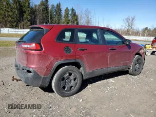2014 Jeep Cherokee Sport with VIN 1C4PJMAB1EW279076, listed as a Copart auction lot 47952915 with 176,083 mi miles and Salvage Title. Bid and sale history available at carsss.com. Image 3.