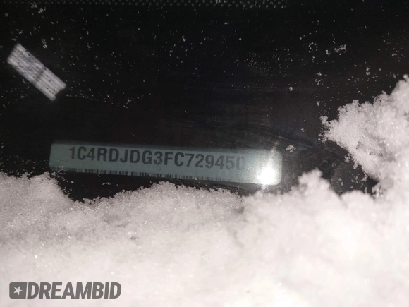 2015 Dodge Durango Limited with VIN 1C4RDJDG3FC729450, listed as a IAAI auction lot 41596260 with 186,495 mi miles and . Bid and sale history available at carsss.com. Image 9.