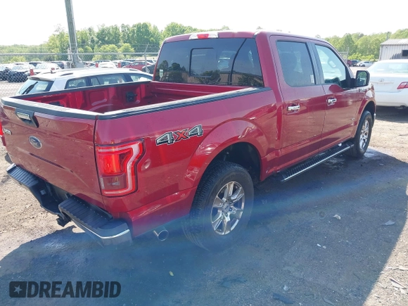 2017 Ford F-150 XL with VIN 1FTEW1EP8HFC29504, listed as a IAAI auction lot 42151987 with 140,417 mi miles. Bid and sale history available at carsss.com. Image 4.