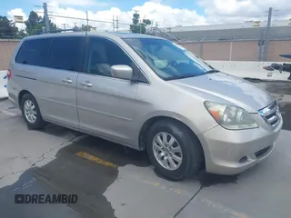 2007 Honda Odyssey EX-L with VIN 5FNRL38737B400745, listed as a IAAI auction lot 42211377 with 96,543 mi miles and . Bid and sale history available at DreamBid. Image 1.