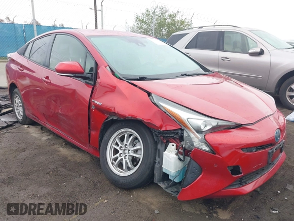 2017 Toyota Prius Two with VIN JTDKARFU3H3539680, listed as a IAAI auction lot 41895755 with 56,961 mi miles. Bid and sale history available at carsss.com. Image 1.
