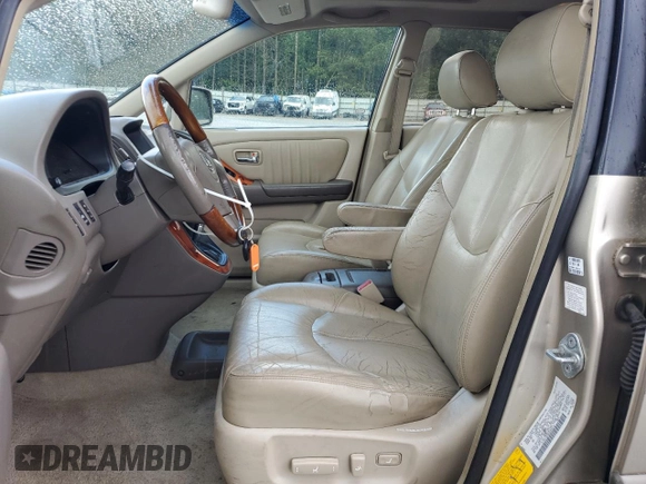 2002 Lexus RX 300 with VIN JTJHF10U920285016, listed as a Copart auction lot 56587545 with 187,124 mi miles and Clean Title. Bid and sale history available at DreamBid. Image 7.