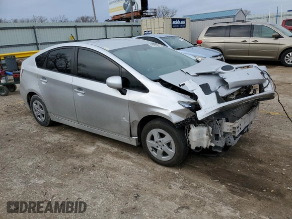 2011 Toyota Prius I with VIN JTDKN3DU5B0321950, listed as a Copart auction lot 41563984 with 169,431 mi miles and Salvage title. Bid and sale history available at DreamBid. Image 4.