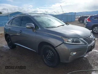 2013 Lexus RX 450h with VIN JTJBC1BAXD2051251, listed as a IAAI auction lot 41746439 with 123,342 mi miles and . Bid and sale history available at DreamBid. Image 1.