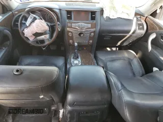 2016 Infiniti QX80 with VIN JN8AZ2NF5G9613678, listed as a Copart auction lot 70924094 with Not Provided miles and Salvage Title. Bid and sale history available at carsss.com. Image 8.