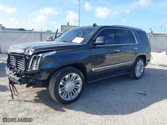 2017 Cadillac Escalade Premium Luxury with VIN 1GYS4CKJ5HR293450, listed as a IAAI auction lot 41951478 with 51,882 mi miles. Bid and sale history available at carsss.com. Image 18.