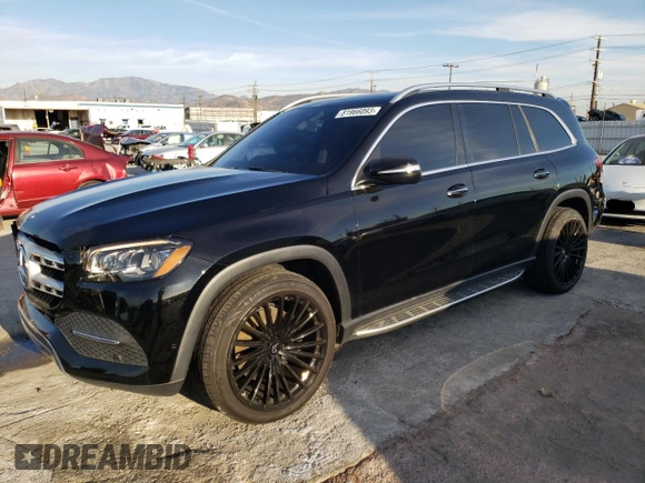 2020 Mercedes-Benz GLS 450 z VIN 4JGFF5KE3LA185640, wystawiony jako Copart lot #81966093 z przebiegiem 30 885 mil mil oraz Szkoda całkowita • Salvage title. Historia ofert i sprzedaży dostępna na DreamBid. Obrazek 1.