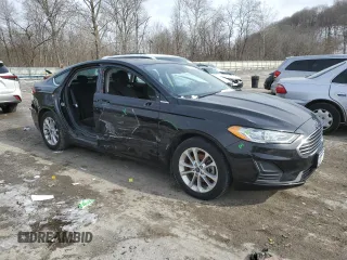 2019 Ford Fusion SE with VIN 3FA6P0HD6KR248596, listed as a Copart auction lot 45705115 with 48,988 mi miles and Salvage Title. Bid and sale history available at DreamBid. Image 4.