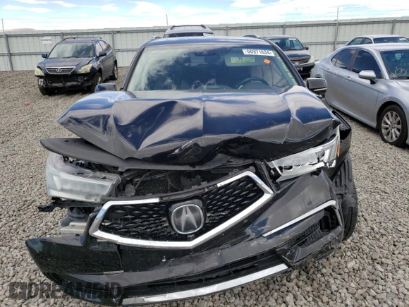 2017 Acura MDX Sport Hybrid w/Advance Pkg with VIN 5FRYD7H77HB001806, listed as a Copart auction lot 66971634 with 0 mi miles and Salvage Title. Bid and sale history available at carsss.com. Image 5.