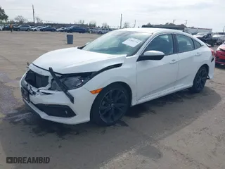 2019 Honda Civic Sedan Sport with VIN 19XFC2F85KE210856, listed as a IAAI auction lot 41846724 with 101,898 mi miles. Bid and sale history available at carsss.com. Image 2.