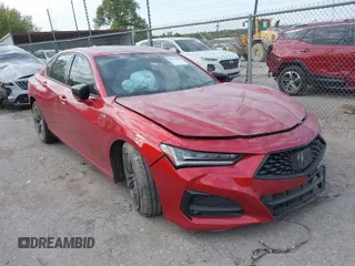 2023 Acura TLX w/A-Spec Package with VIN 19UUB6F53PA000467, listed as a IAAI auction lot 40611285 with 14,456 mi miles. Bid and sale history available at carsss.com. Image 1.