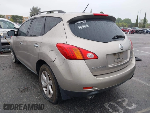2009 Nissan Murano S with VIN JN8AZ18W99W118667, listed as a IAAI auction lot 41920710 with 169,618 mi miles. Bid and sale history available at carsss.com. Image 3.