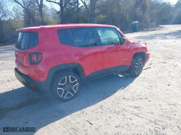 2021 Jeep Renegade Upland Edition with VIN ZACNJDAB1MPM37898, listed as a IAAI auction lot 41276713 with NaN miles. Bid and sale history available at carsss.com. Image 4.
