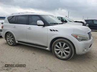 2013 Infiniti QX56 with VIN JN8AZ2NEXD9060352, listed as a Copart auction lot 53749865 with 197,555 mi miles and Clean Title. Bid and sale history available at carsss.com. Image 4.