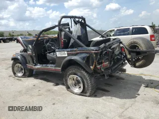 1985 Jeep CJ with VIN 1JCUM87A5FT013089, listed as a Copart auction lot 51692495 with 7,443 mi miles and Non Repairable. Bid and sale history available at carsss.com. Image 2.