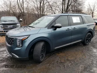 2025 Kia Carnival SX with VIN KNDNE5K34S6463044, listed as a Copart auction lot 85937664 with 0 mi miles and Salvage Title. Bid and sale history available at carsss.com. Image 1.