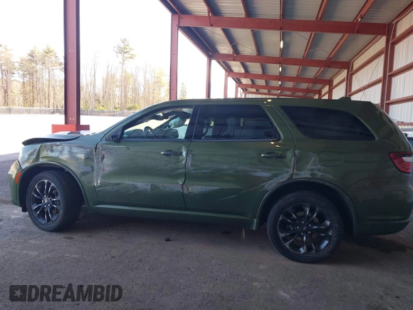 2021 Dodge Durango GT Plus with VIN 1C4RDJDG7MC696885, listed as a IAAI auction lot 41877464 with 85,835 mi miles. Bid and sale history available at carsss.com. Image 14.