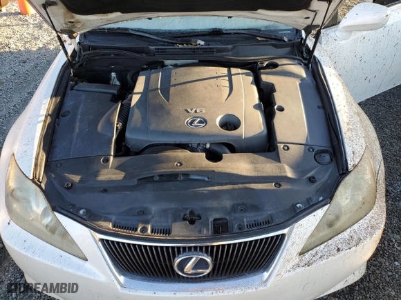 2008 Lexus IS 250 with VIN JTHBK262085060512, listed as a Copart auction lot 75009794 with 244,145 mi miles and Salvage Title. Bid and sale history available at carsss.com. Image 11.