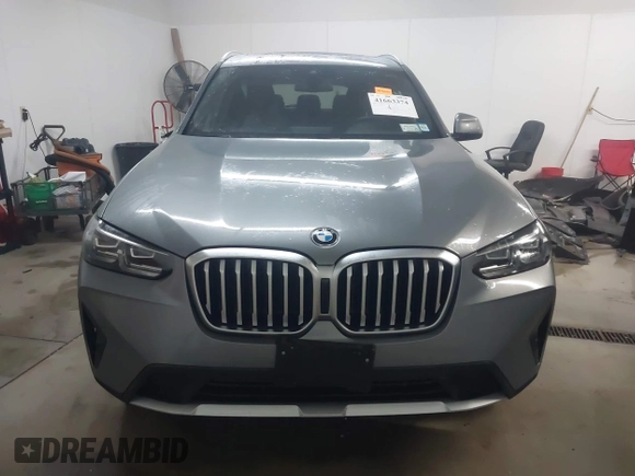 2023 BMW X3 xDrive30i with VIN 5UX53DP05P9R31110, listed as a IAAI auction lot 41663374 with 21,248 mi miles and . Bid and sale history available at DreamBid. Image 12.