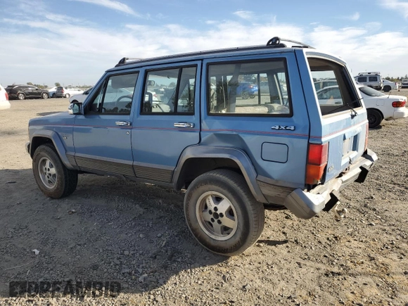 1991 Jeep Cherokee with VIN 1J4FJ58S1ML520376, listed as a Copart auction lot 75452364 with 147,982 mi miles and Salvage title. Bid and sale history available at DreamBid. Image 2.