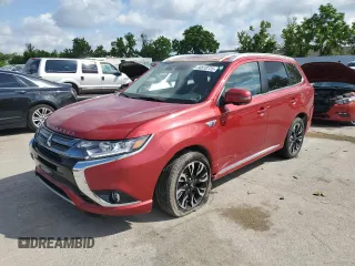 2018 Mitsubishi Outlander SEL z VIN JA4J24A55JZ028772, wystawiony jako Copart lot #58510725 z przebiegiem 56 499 mil mil oraz Szkoda całkowita • Salvage title. Historia ofert i sprzedaży dostępna na DreamBid. Obrazek 1.