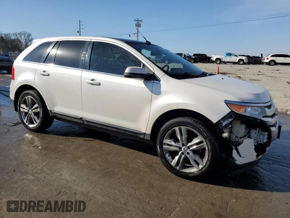 2013 Ford Edge Limited with VIN 2FMDK3KC7DBB74698, listed as a Copart auction lot 85966004 with 132,946 mi miles and Salvage Title. Bid and sale history available at carsss.com. Image 4.