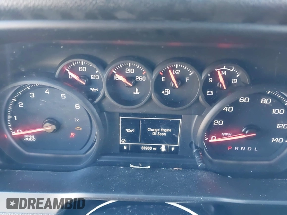 2020 Chevrolet Silverado 1500 Custom with VIN 3GCPWBEH2LG110720, listed as a IAAI auction lot 41226728 with 88,960 mi miles. Bid and sale history available at carsss.com. Image 7.