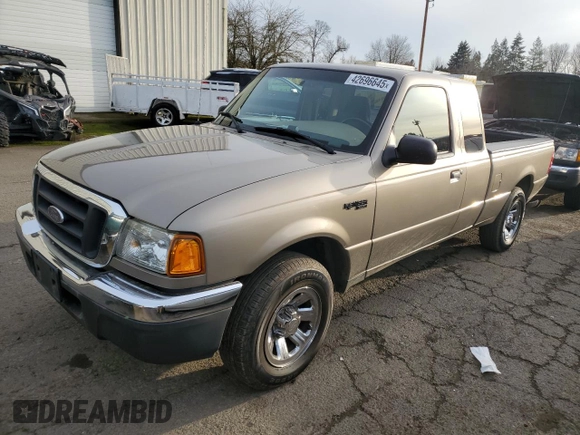 2004 Ford Ranger XLT with VIN 1FTYR44E24TA20163, listed as a Copart auction lot 42696645 with 121,066 mi miles and Salvage Title. Bid and sale history available at carsss.com. Image 1.