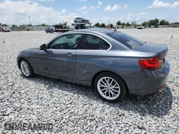 2015 BMW 2 Series 228i xDrive with VIN WBA1F7C5XFV367659, listed as a Copart auction lot 58855145 with 50,848 mi miles and Salvage title. Bid and sale history available at DreamBid. Image 2.