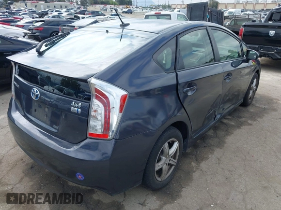 2013 Toyota Prius One with VIN JTDKN3DU4D5639287, listed as a IAAI auction lot 42130875 with 133,560 mi miles and . Bid and sale history available at DreamBid. Image 4.