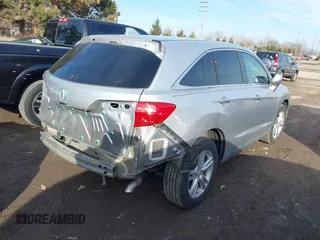 2014 Acura RDX Tech Pkg with VIN 5J8TB4H5XEL016504, listed as a IAAI auction lot 41468525 with 122,376 mi miles. Bid and sale history available at carsss.com. Image 4.
